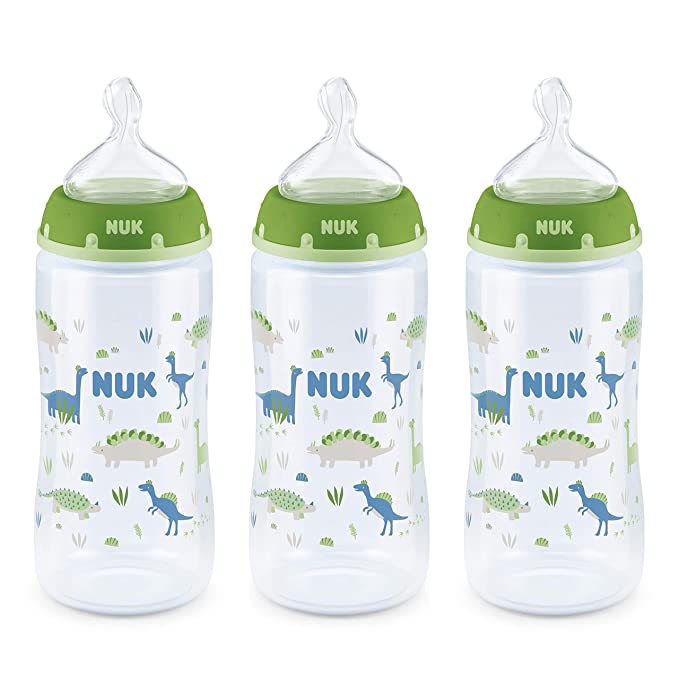 Nuk 10 Oz Bottles 3 Count (Pack of 1) - Assorted Colors and Style