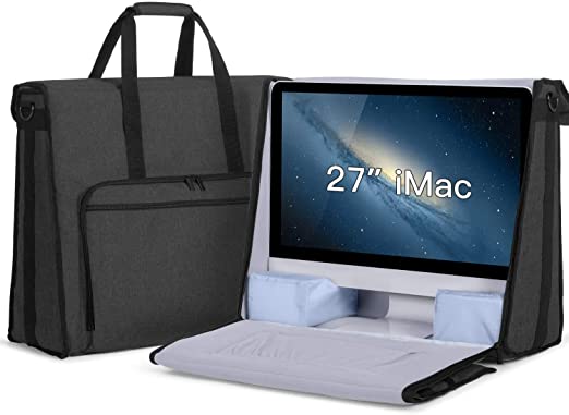 Damero Carrying Bag Compatible with Apple iMac 27-inch, Carry Tote Bag Compatible with Apple iMac 27" and Other Attachment, Black