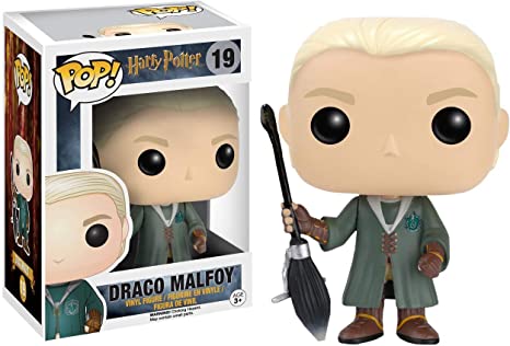 Funko Pop Movies: Harry Potter - Quidditch Draco Malfoy Collectible Figure, Multicolor