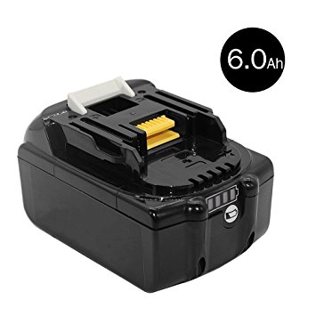 Eagglew BL1860B 6.0Ah Li-Ion Replacement for Makita Battery 18V BL1860 BL1850B BL1850 BL1840 BL1840B BL1830B BL1830 BL1815 BL1835 BL1825 BL1815 BL1845 194204-5 5 LXT400 with 12 Months Warranty