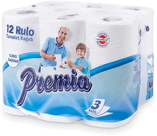 48 Rolls of Soft Toilet Paper, 3-Ply, White, 7200 Sheets, Fast delivery within 3-4 working days, 100% Cellulose