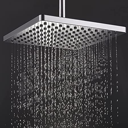 ALTON SHR20800 ABS, 8x8 Square Overhead Shower Without Arm, Chrome Finish