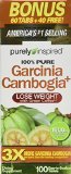 Purely Inspired 100 Garcinia Cambogia Fruit Extract 1600mg GARCINIA CAMBOGIA Brindlerberry 100 Caps