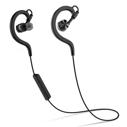Bluetooth Earbuds, Syllable D700-2017 Wireless Sweatproof Sports Headphones with Bluetooth 4.0 Running Gym Bluetooth Stereo Earbuds Earphones Hands-free Headsets (Black)