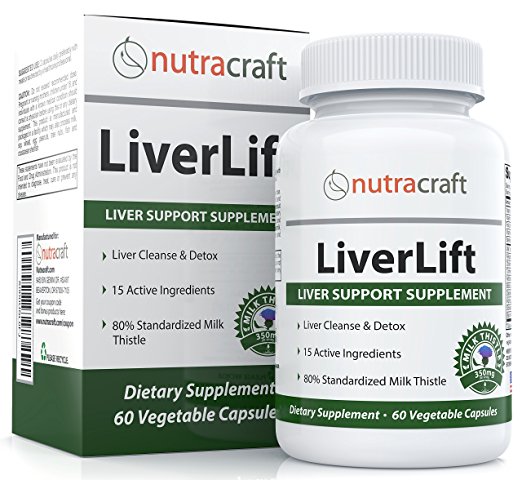 Liver Cleanse & Support Supplement - Advanced Milk Thistle Formula for Liver Detox and Health - 80% Silymarin - 15 Active Ingredients - 60 Vegetarian Caps