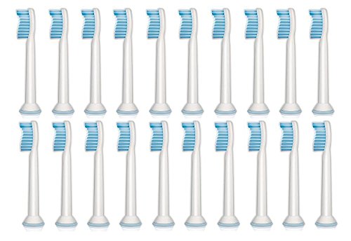 20 Replacement Brush Heads HX6053 HX6054 Ultra Soft Sensitive Compatible with Philips Sonicare Electric Toothbrush Handles