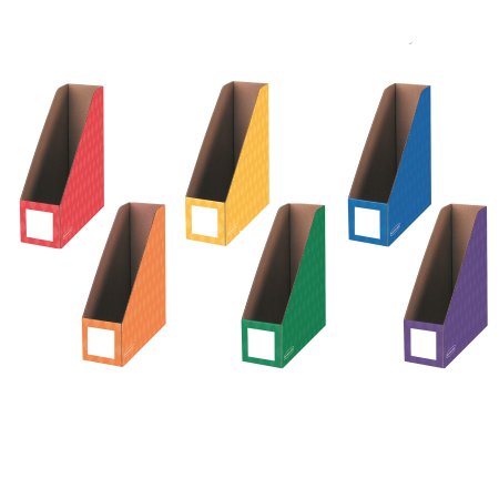 Bankers Box Classroom Magazine File Organizers, 4-Inch, Assorted Colors, 6 Pack (3381901)