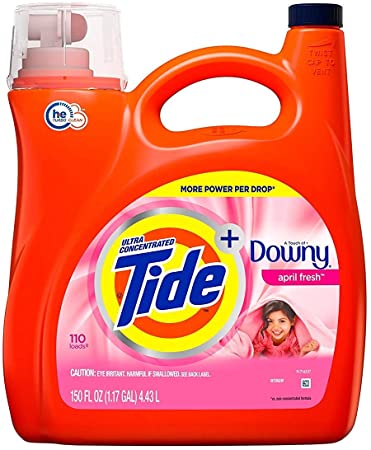 An Item of Tide Plus Downy April Fresh Scent Liquid Laundry Detergent (150 oz, 110 loads) - Pack of 1