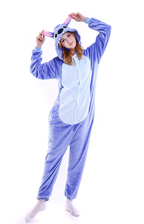 Halloween Stitch Onesie Costume Unisex-adult Animals Stitch Pajamas