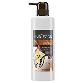 Hair Food Sulfate Free Hair Milk Cleansing Conditioner Infused with Jasmine & Vanilla Fragrance, 17.9 fl oz