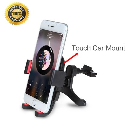 Cell Phone Car Mount Holder,Asscom TM Air Vent Universal Car Mount Holder / Cradle - Compatible with iPhone6/6plus/5s/5c/4s - Samsung Galaxy S3, S4, S5 - Galaxy Note 2,3,4,5 - LG, G2 - Motorola Moto X Droid HTC One, Nexus and all Smartphone P/N:0006