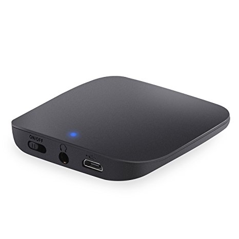Bluetooth Transmitter, Wireless Portable Transmitter (Connected to 3.5mm Audio Devices, Paired with Bluetooth Receiver. TV Ears, Bluetooth Dongle, A2DP Stereo Music Transmission)