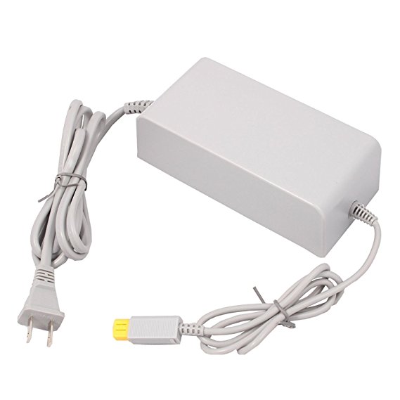 tesha Universal 100-240V Wall AC Adapter 15V 5A Power Charger Cord for Nintendo Wii U Console
