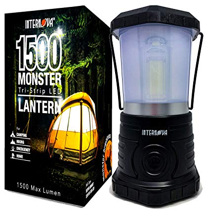 Internova Monster LED Camping Lantern - Battery Powered - Massive Brightness - Perfect for Hurricane - Camp - Emergency Kit