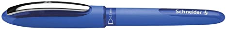 Schneider One Hybrid C Rollerball Pen - 0.5 mm, Blue - Pack of 4