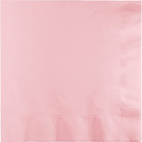 Creative Converting 240 Count Celebrations Lunch Paper Napkins, Classic Pink - 28191081