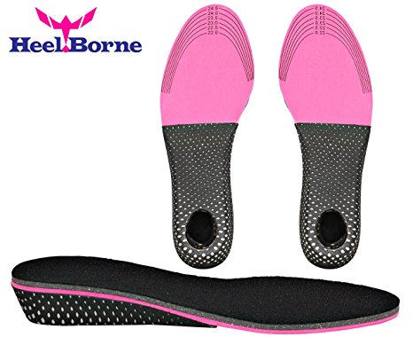 1 Inch Anti-Slip and Light-Weight Memory Foam Height Increasing Insole for Women by HeelBorne