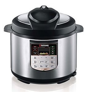 6L stainless steel pressure cooker w stainless steel inner pot - Black by TATUNG