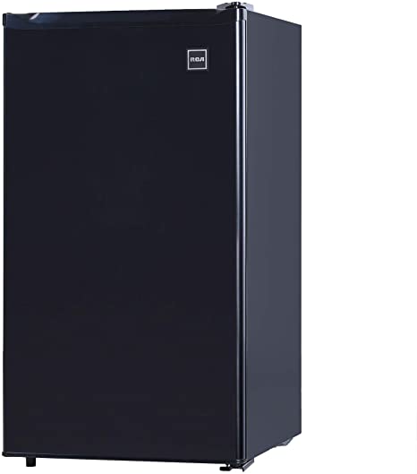 RCA RFR320-B-Black-COM RFR321 Mini Refrigerator, 3.2 Cu Ft Fridge, Black, CU.FT