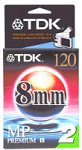 TDK P6-120MP 8mm MP Premium Camcorder Video Tape - 2 Pack