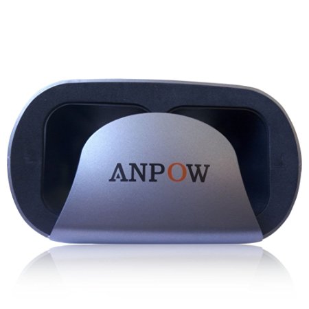 Anpow VR Headset Glasses Virtual Reality Mobile Phone 3D Movies for iPhone 6s/6 plus/6/5s/5c/5 Samsung Galaxy s5/s6/note4/note5 and Other 4.7"-6.0" Cellphones Gray