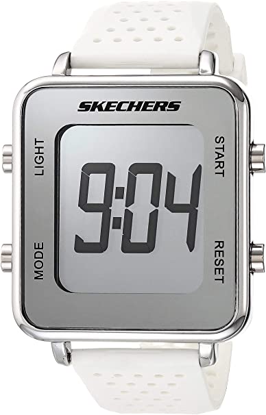 Skechers Women's Quartz Metal and Silicone Sports Digital Watch