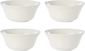 Lenox Profile 4-Piece All-Purpose Bowl Set, 3.20 LB, White