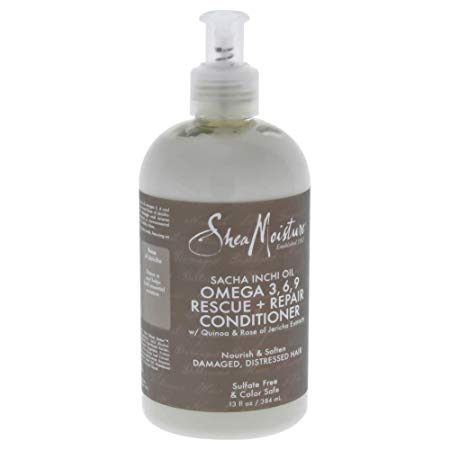 Shea Moisture Sacha Inchi Oil Omega-3-6-9 Rescue & Repair Conditioner for Unisex, 13 Ounce