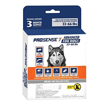 ProSense 7 Flea & Tick Preventative for Dogs - 3-Month Supply