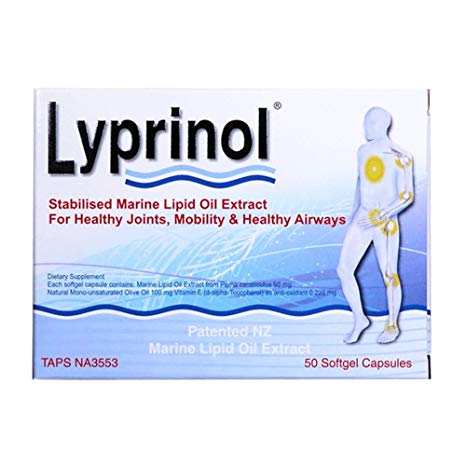 Pharma Lyprinol® Pcso-524® 50 Capsules New Zealand Green Lipped Mussel Extract Oil Joint Health Support & Mobility
