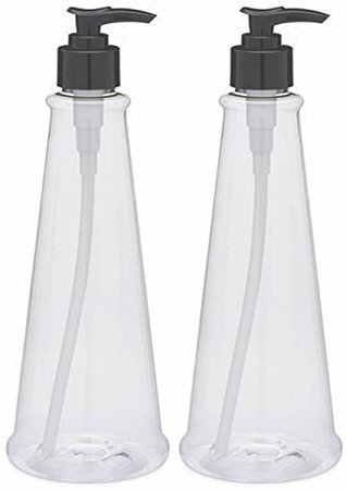 (2 pack) Earth's Essentials Versatile 16 Ounce Refillable Pump Bottles. Excellent liquid hand soap dispenser. Great for dispensing homemade lotions, shampoos and massage oils.