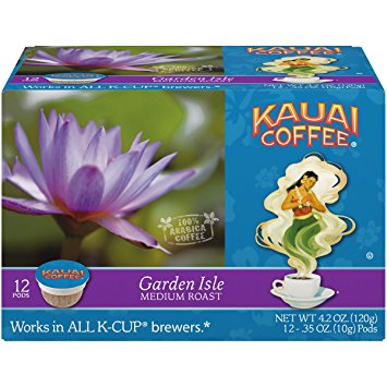 Kauai Coffee Garden Isle Medium Roast, Single Serve 12 Count