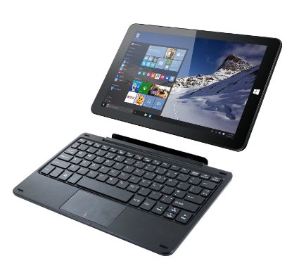 Linx 1010B 10.1 inch Tablet (Black) - (Intel Atom Z3735F Quad Core, 32 GB, 2 GB, Windows 10) Bundle with Keyboard