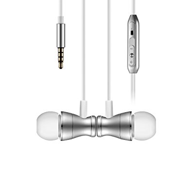 Earbuds Earphones Headphones, Bambud In-Ear Magnetic Wired Earphones Stereo Noise Cancelling Headphones Sports Earbuds with Mic