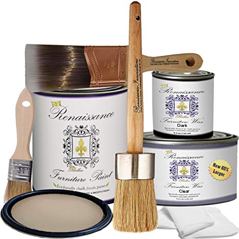 Retique It RFP-DSKit-Alabaster Furniture Paint, Deluxe Starter Kit, 11