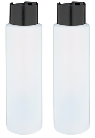 2 Pack Refillable 16 Ounce HDPE Squeeze Bottles With "Stand On The Cap" Dispenser Tops--Great For Lotions, Shampoos, Conditioners and Massage Oils From Earth's Essentials
