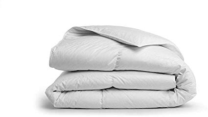 Brooklinen Down Alternative Comforter – 100 Percent Hypoallergenic – 400 Thread Count Cotton Sateen Shell with Baffle Box Construction – Vegan & Allergy Friendly – All Season Warmth – King/Cali King