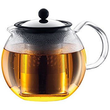 Bodum Assam Glass Tea Press with Stainless Steel Filter and Lid, 1.5-Liter, 51-Ounce