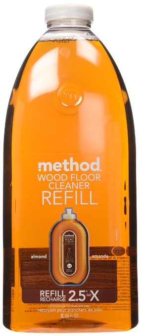 Method Squirt and Mop Wood Floor Cleaner Refill, Almond, 68 Ounce