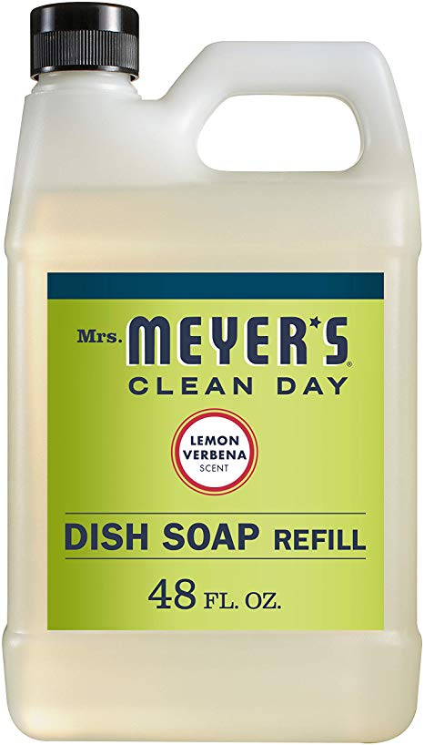 Mrs. Meyer's Liquid Dish Soap Refill, Lemon Verbena, 48 OZ (Pack - 1) (1)