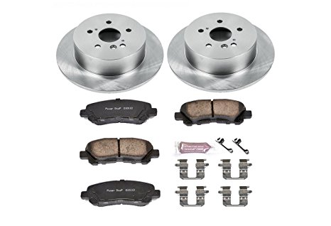 Power Stop KOE4714 Autospecialty By Power Stop 1-Click Daily Driver Brake Kits Rear Incl. 12.17 in. OE Replacement Rotors w/Z16 Ceramic Scorched Brake Pads Autospecialty By Power Stop 1-Click Daily Driver Brake Kits