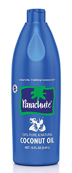 Parachute Coconut Oil 15 fl.oz. (444ml) - 100% Pure, Unrefined, Expeller Pressed