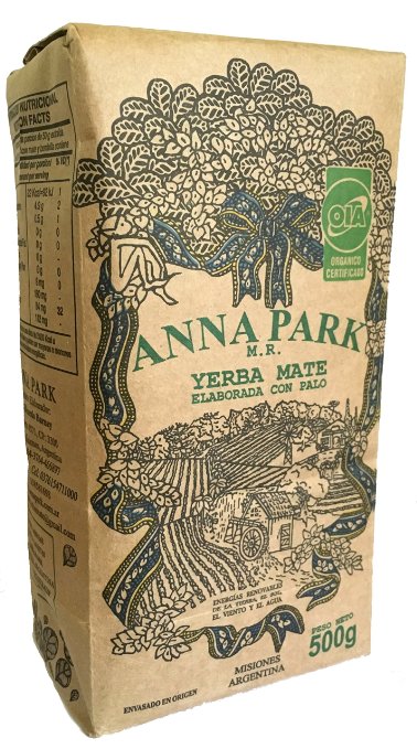 Anna Park Yerba Mate - Organic - The Best Yerba Mate in the World! 500 Grs/1.1 Lbs/16.9 Oz