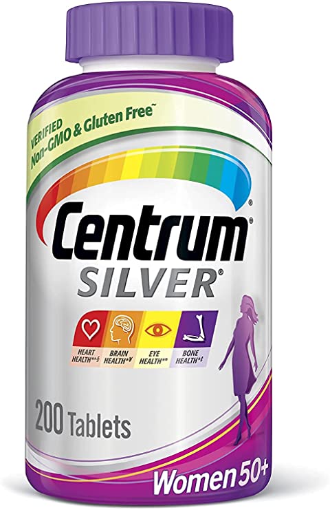 Centrum Silver Women 50  Multivitamin/Multimineral Supplement Tablets, 200 ea