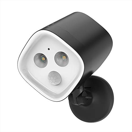 VAVA Motion Sensor Spotlight - Automatically Turn on and Off, 300 Lumens, IP65 Waterproof Outdoor Lights with Fully Adjustable Head, Battery Operated, Security Lights for Wall, Garden and Driveway