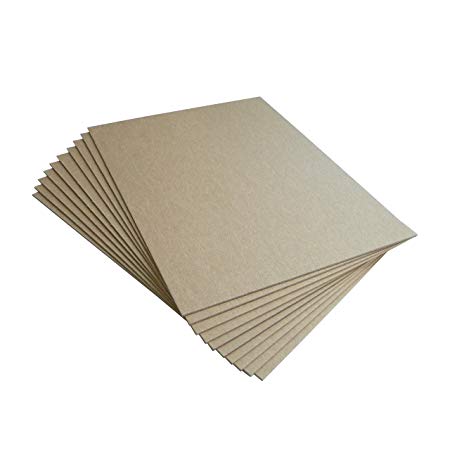 Chipboard Sheets 8.5 x 11 Inch - Medium Heavy Weight 50 Point - Pack of 50 Chipboards with Other Quantities Available, Made in USA, Brown Kraft Chip Board Pads by Things Improved