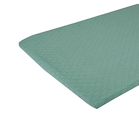 Premium Pack N Play QUILTED Playard Sheet made with ORGANIC Cotton EXTREMELY SOFT & COMFORTABLE, Mint