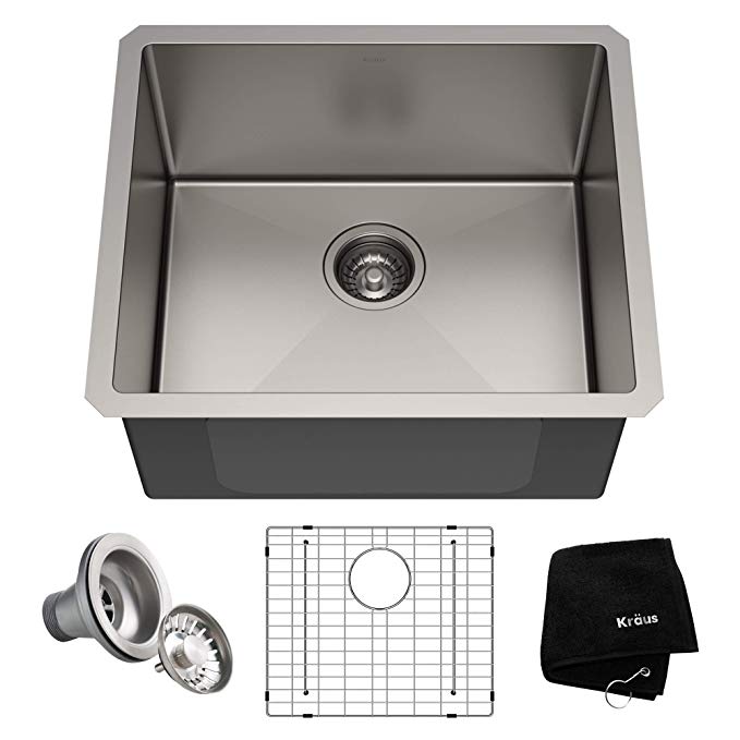 Kraus KHU101-21 Standart PRO Kitchen Stainless Steel Sink, 21 Inch