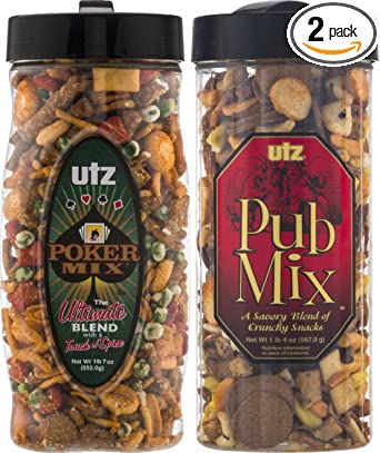 Utz Poker Mix, The Ultimate Blend and Utz Pub Mix Variety 2-Pack