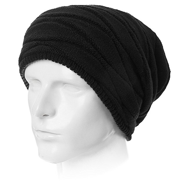 SIGGI Unisex Thick Wool Knit Baggy Slouchy Beanie Hat Watch Cap For Men Women